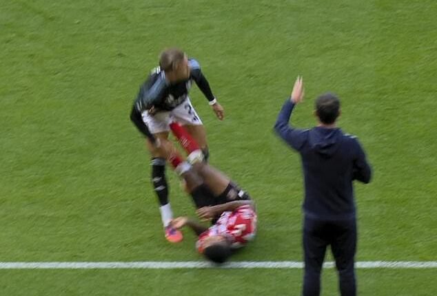 The moment of madness which saw Sunderland reduced to 10 men in the first half at the Stadium of Light