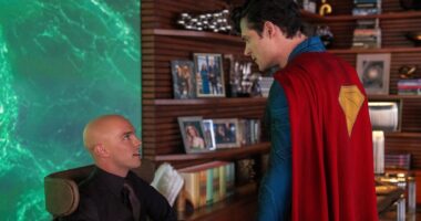 David Corenswet and Lex Luthor in Superman