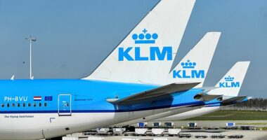 Going nowhere: On the return trip from Amsterdam to Glasgow, KLM changed the plane to one without business class