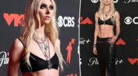 Taylor Momsen flaunts abs on 2025 VMAs red carpet