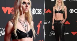 Taylor Momsen flaunts abs on 2025 VMAs red carpet