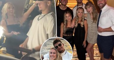 Taylor Swift and Travis Kelce celebrate Patrick Mahomes' 30th birthday after Chiefs' loss