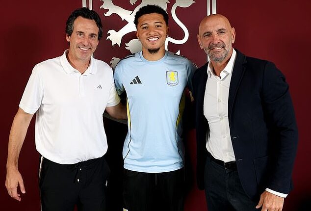 Jadon Sancho was a member of Man United's 'Bomb Squad' before he joined Aston Villa