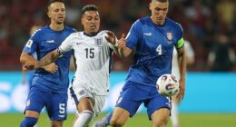 Morgan Rogers impressed for England in an attacking midfield role during the Three Lions' 5-0 win over Serbia