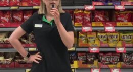 Woolworths employee Emily tried to film her own version of the trend - only to discover her store was completely sold out
