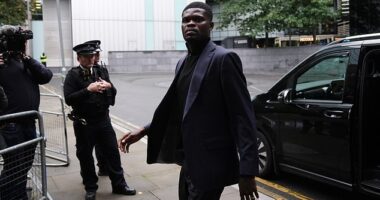 Thomas Partey appeared at Southwark Crown Court for a hearing relating to his rape charges