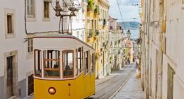 At least 20 people have been hurt after Lisbon's famous Gloria Funicular derailed. (Stock image of Lisbon's Gloria funicular)