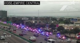 Three people were injured at an ICE facility in Dallas on Wednesday morning as cops launched an urgent manhunt for a suspected sniper