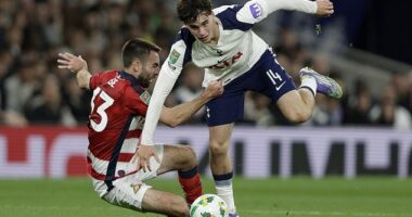 Archie Gray was a surprise choice in midfield put the Spurs starlet repaid Thomas Frank's faith