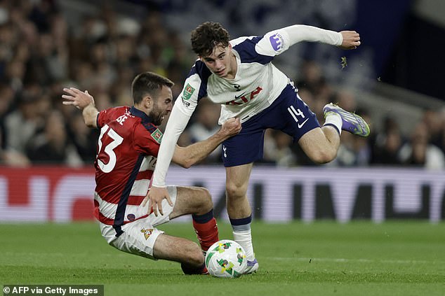 Archie Gray was a surprise choice in midfield put the Spurs starlet repaid Thomas Frank's faith