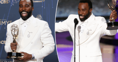 Tramell Tillman wins supporting actor in a drama series, marking historic first at Emmys 2025