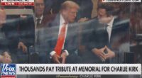 Trump and Elon Musk put feud aside at Charlie Kirk's funeral before president's memorial speech to 200,000: Live updates