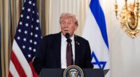 Donald Trump tonight thanked Benjamin Netanyahu for 'agreeing to a peace plan' in Gaza