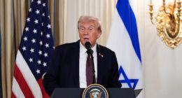 Donald Trump tonight thanked Benjamin Netanyahu for 'agreeing to a peace plan' in Gaza