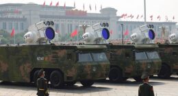 Chinese leader Xi Jinping hosted the parade to mark 80 years since WWII , showcasing China's newest high grade weapons - including a laser which experts fear could burn out electronics or even blind pilots