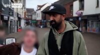 The tense situation in Nuneaton was illustrated by a recent TV interview with local business owner Zahin, 32, who was interrupted by a woman holding a glass of beer