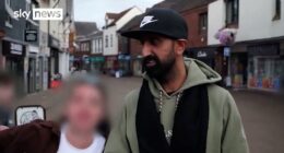 The tense situation in Nuneaton was illustrated by a recent TV interview with local business owner Zahin, 32, who was interrupted by a woman holding a glass of beer