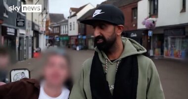The tense situation in Nuneaton was illustrated by a recent TV interview with local business owner Zahin, 32, who was interrupted by a woman holding a glass of beer