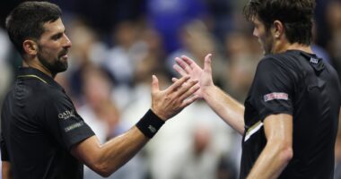 US Open live: Novak Djokovic v Taylor Fritz latest score and updates from blockbuster quarter-final