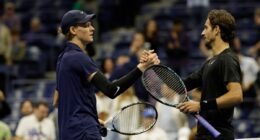 US Open live: Sinner sets challenge to Djokovic and Alcaraz with ruthless thrashing of Musetti