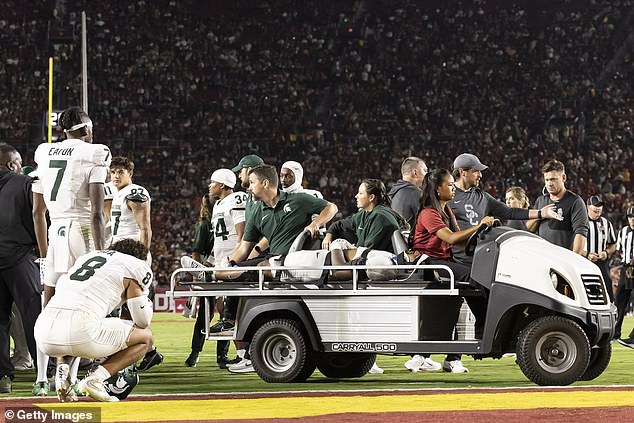 USC players were slammed for a 'low class play' after an opponent was taken in an ambulance