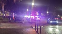 Police responded to the scene of the University of Florida Monday night after gunshots were heard near the library