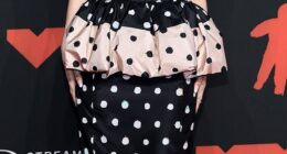 Ariana Grande led the worst dressed list at the 2025 VMAs in a strapless black and white polka dot frock that had a strange puffy ruffle in the center and hung awkwardly on her frame