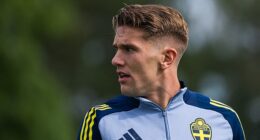 Viktor Gyokeres was left squirming when asked about a viral Arsenal chant that references claims he dumped his girlfriend