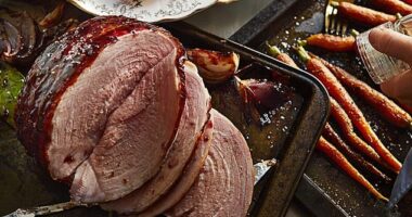 Christmas might be some time away but Waitrose has unveiled its 2025 festive offerings, including a Sweet Cured Gammon with Black Cherry Glaze (pictured)