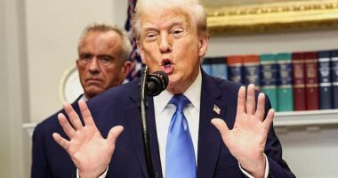 President Trump spoke from the White House on Monday, warning pregnant women that using Tylenol might lead to autism. Wall Street is investing in the company after federal agencies didn't cite new research in the announcement