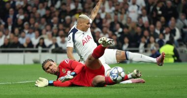 Luiz Junior was at fault for the only goal in Villarreal's clash with Tottenham in north London