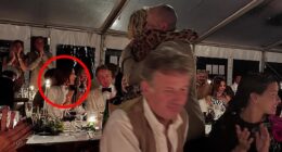 Queen Mary was inadvertently outed as a guest at her friend Caroline Fleming's 50th birthday party when she was seen in the background of a guest's photo that was shared to social media