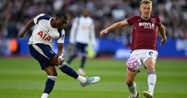 West Ham vs Tottenham live: Score and latest updates from Premier League clash