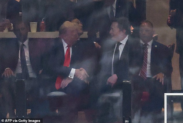 President Donald Trump and billionaire Elon Musk reunited at Charlie Kirk's funeral on Sunday months after their messy public feud