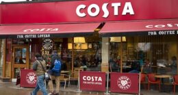 Costa 's reign as the stalwart British coffeeshop appears to be wobbling as experts say the 'predictable, bland and outdated' brand is losing customers to trendy artisanal cafes - with owners reportedly considering selling the chain for a 'cut-price' deal. Stock image used