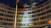 White City fire: 100 firefighters tackle blaze at nine-storey former BBC building in west London