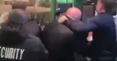 A video circulating on social media appears to show Michael van Gerwen embroiled in a kebab shop brawl