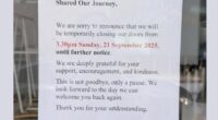North shore residents spotted this sign posted outside Moon Phase bakery in St Leonards. The picture was then shared to a local Facebook page