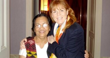 Sarah Ferguson pictured with Jeffrey Epstein's housekeeper Jun-Lyn Fontanilla in February 2010