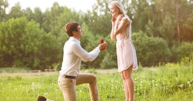 A woman has sparked a fierce debate online after she slammed a family who photobombed her engagement in a public park (stock image)