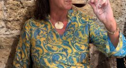 Penny Murray (pictured), export director at winery Planeta, is pictured sipping one of their red wines