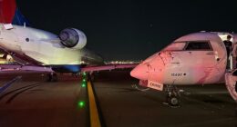 Both of the planes were taxiing at the time of the crash, which occurred on Wednesday night