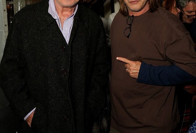 Alec Baldwin and his brother Stephen were involved in a horror car crash in the Hamptons on Monday - pictured hours before the crash on Sunday evening in East Hampton, New York