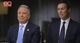 Special Envoy Steve Witkoff (left) and Trump's son-in-law Jared Kushner (right) spoke about the hurdles they faced trying to negotiate a peace deal between Israel and Gaza in an interview with 60 Minutes that was broadcast Sunday night