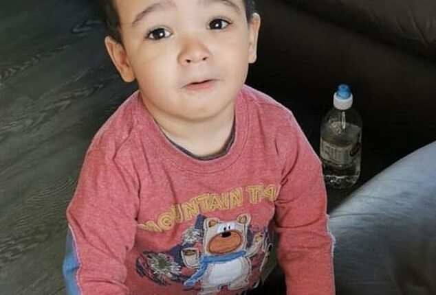 Danie Aruebose is pictured when he was around two years old in a picture released by Garda