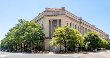 DOJ headquarters building