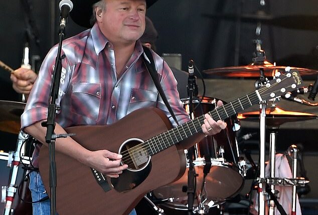 Country singer Mark Chesnutt was rushed to the hospital before he was set to take the stage on Thursday evening; pictured in October 2015