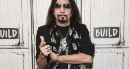 KISS legend Ace Frehley is fighting for his life after suffering a devastating brain bleed that’s left him on life support; (pictured 2018)