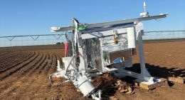 Agents race to Texas crash site as balloon from space is found in crops