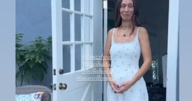 Alana Hadid's wedding planner Melissa Andre has shared behind-the-scenes footage showing the bride practicing walking down the aisle alongside sisters Gigi and Bella